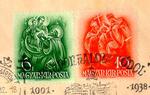 Szent István sorozat és bélyegző 1938-ból
