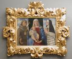 Mária gyermekével, Assisi Szent Ferenccel és Szent Klárával