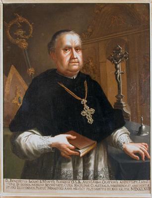 Portrait of Benedek Sajghó, arch abbot of Pannonhalma