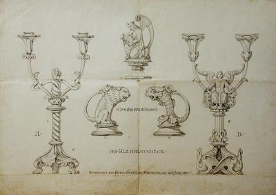 Pannonhalma, plan for bronze altar decorations