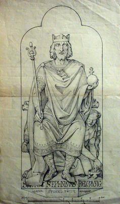 Plan for the statue of St Stephen