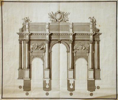 Plan for a triumphal arch