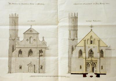 Homlokzatfelmérés és restaurálási terv a soproni bencés templom restaurálásához