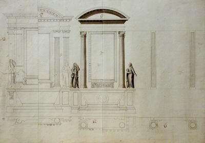 Plan for the altar of the Holy Cross