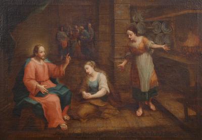 Christ in the house of Mary and Martha