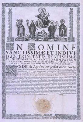 Charter of a Benedictine confraternity