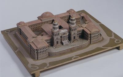 Maquette for the complete rebuilding of the archabbey