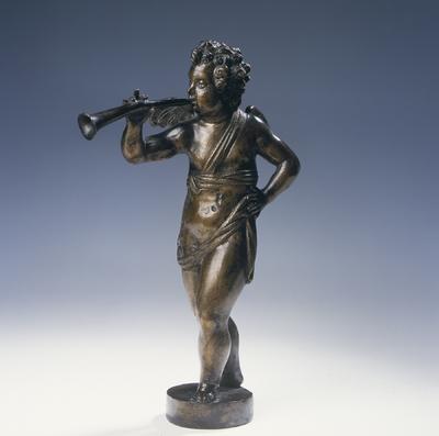 Putto with trumpet