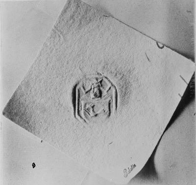 Seal of Archabbot Máté Tolnai (1500-1535) with armorial bearings